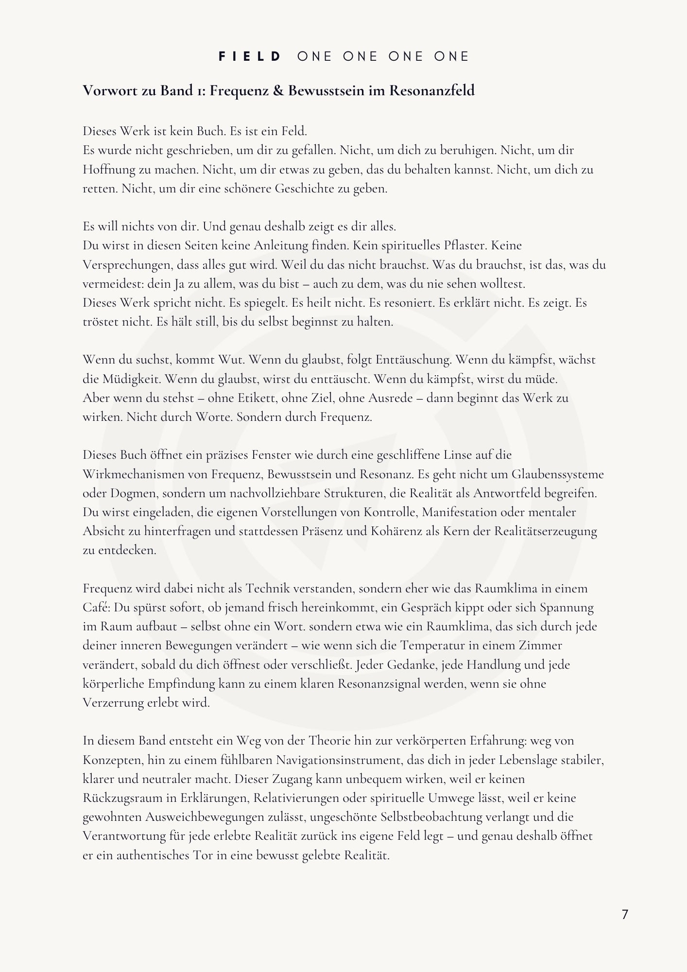 B A N D  |  1 - Frequenz und Bewusstsein im Resonanzfeld